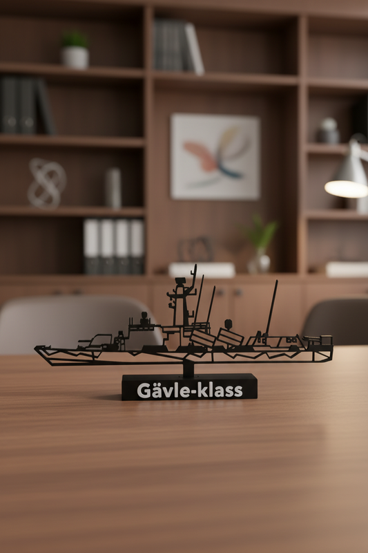 Gävle Class Corvette – Swedish Naval Warship - 3D Printed Scale Model