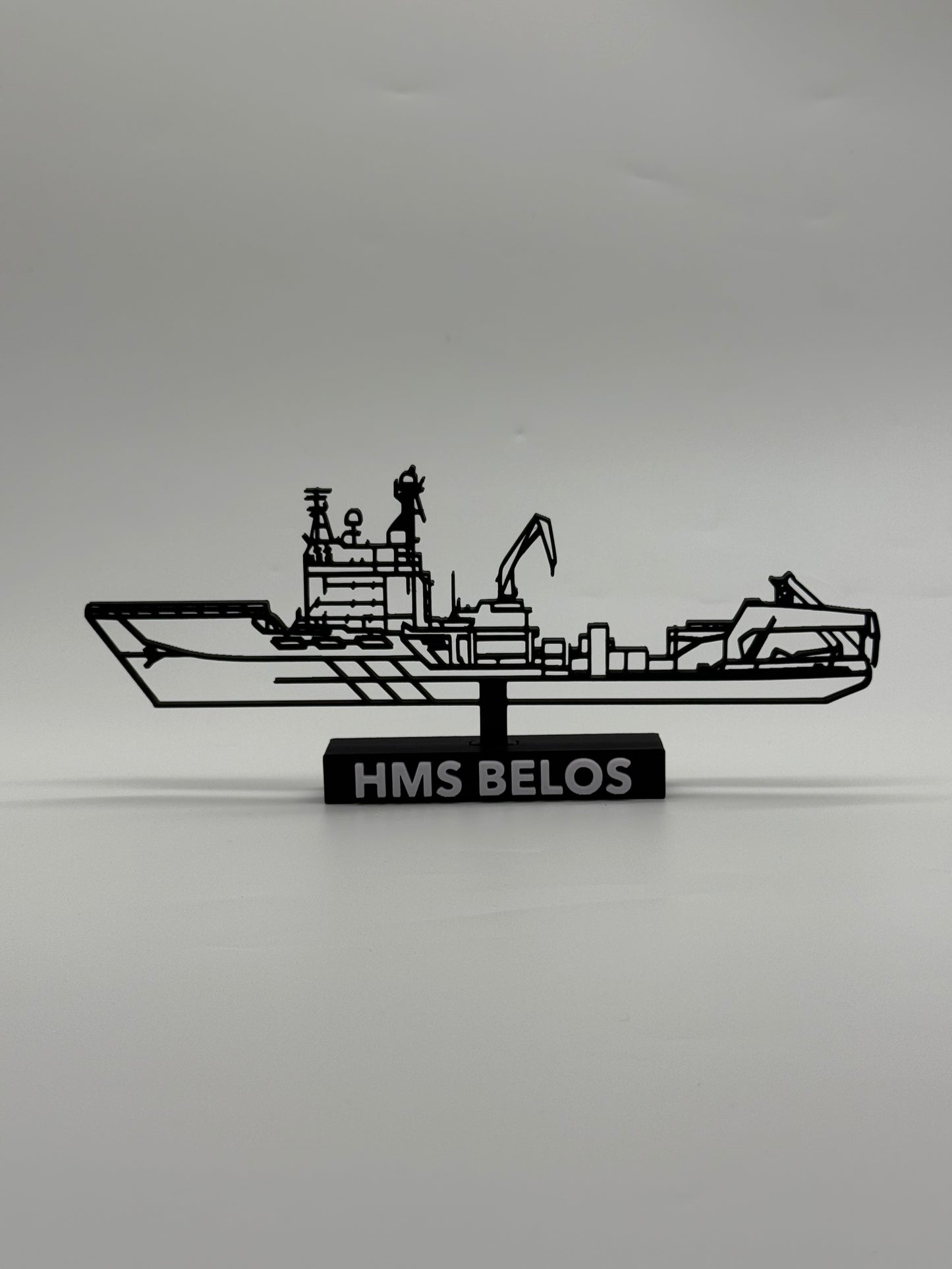 HMS Belos – Swedish Submarine Rescue Vessel - 3D Printed Scale Model