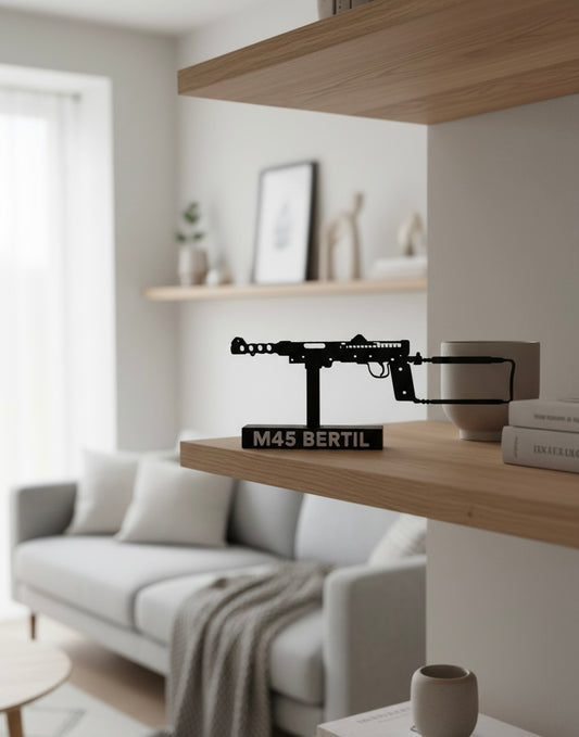 M45 “Bertil” – Swedish Submachine Gun (3D Printed Model)