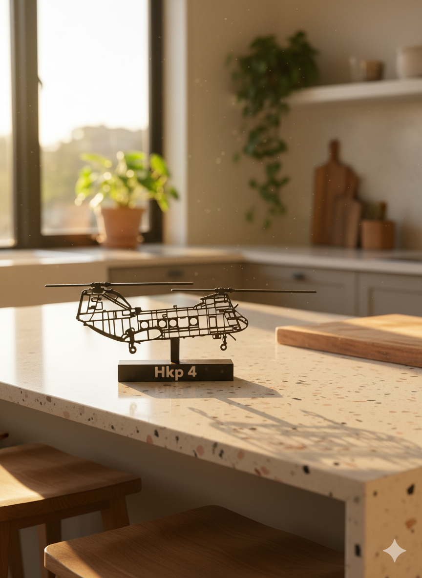 HKP 4 - Helikopter 4 – Swedish Navy & Air Force - 3D Printed Model