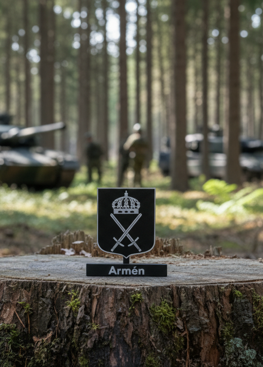 Swedish Army Emblem – Armén (3D Printed)