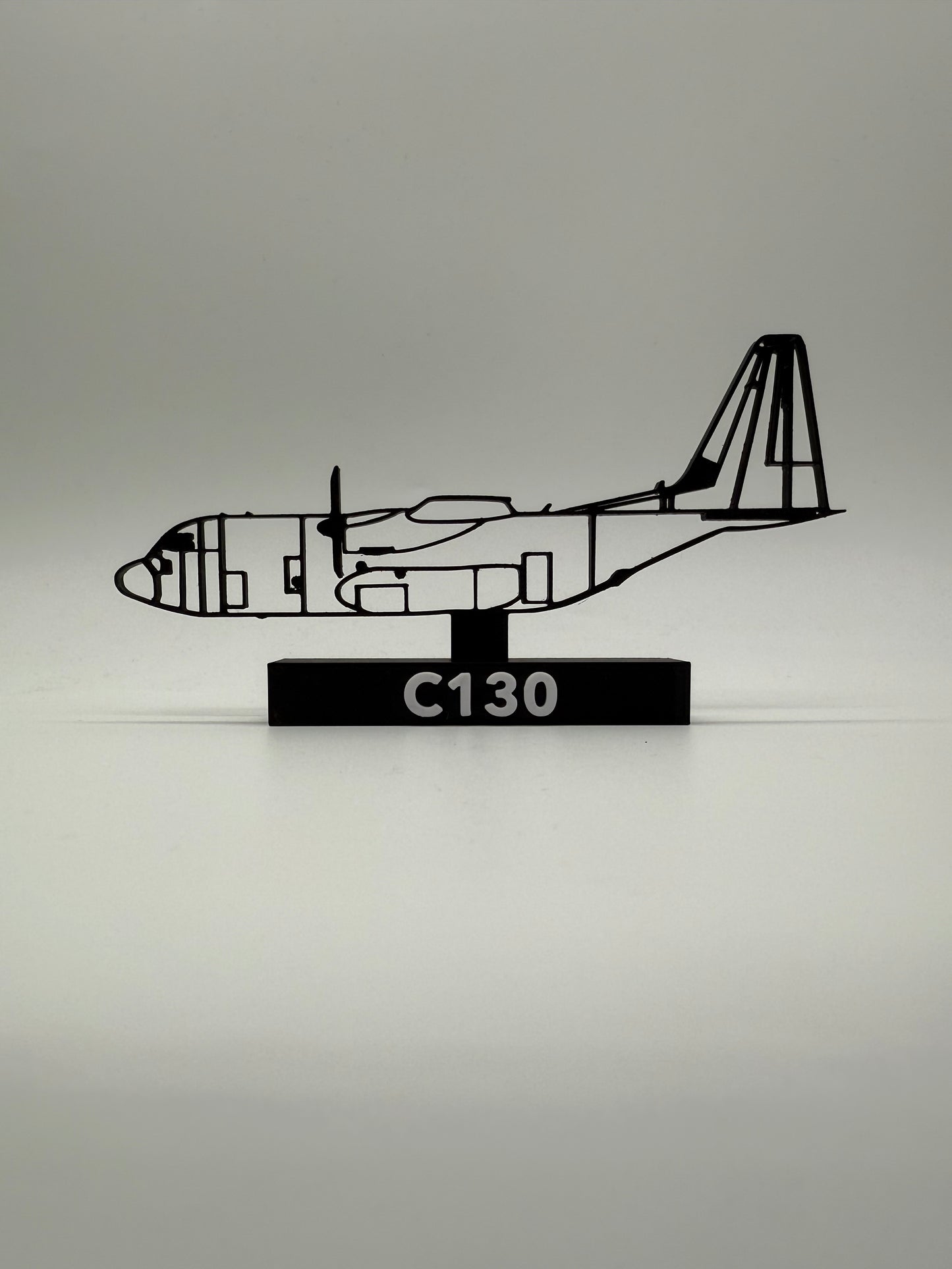 C-130 Hercules – Swedish TP 84 Transport Aircraft (Side View) - 3D Printed Model