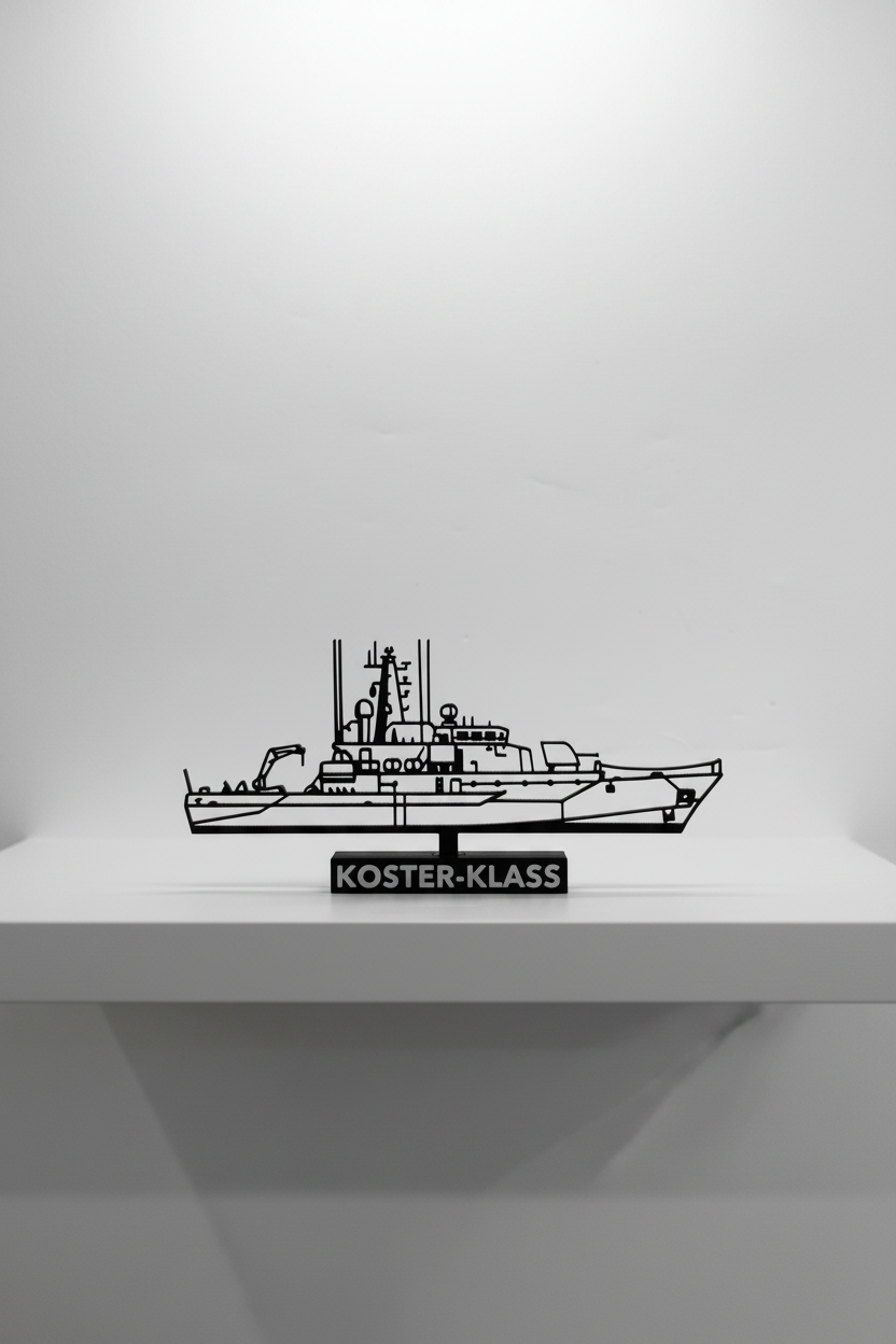 Koster Class Minesweeper – Swedish Navy - 3D Printed Scale Model