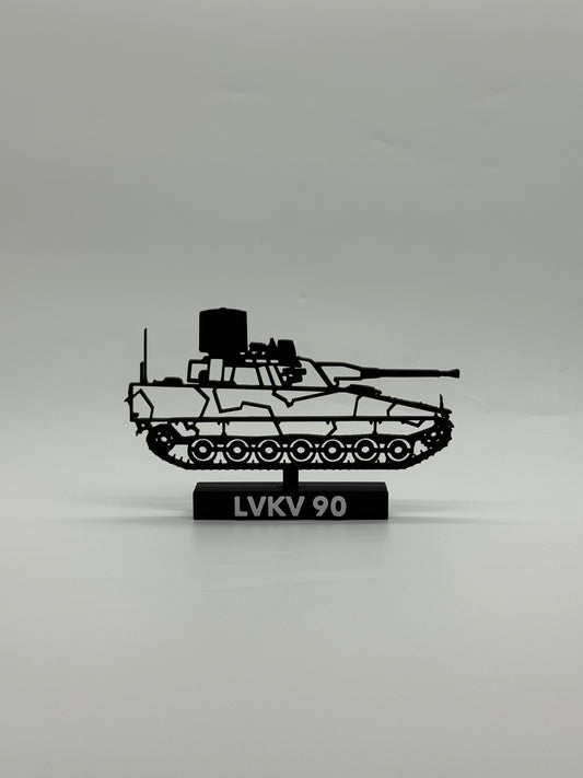 LVKV 90 – Luftvärnskanonvagn 90 (Swedish AA Gun) — 3D Printed Model