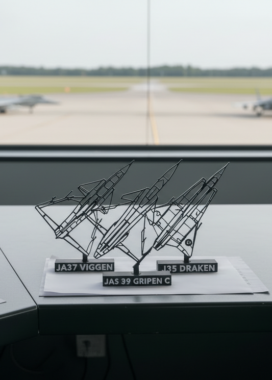 Swedish Fighter Jets - Bundle Pack - 3D Printed Scale Model