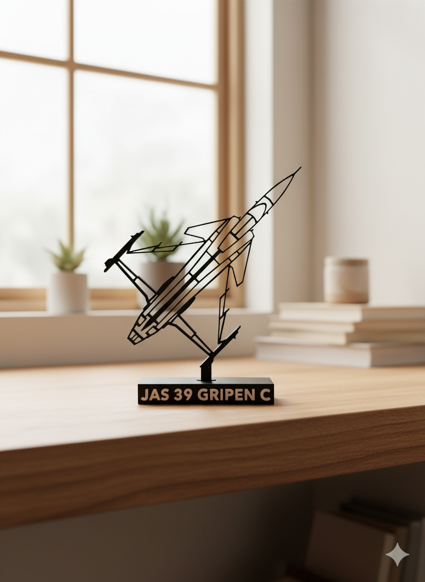 JAS 39 Gripen C - 3D Printed Scale Model