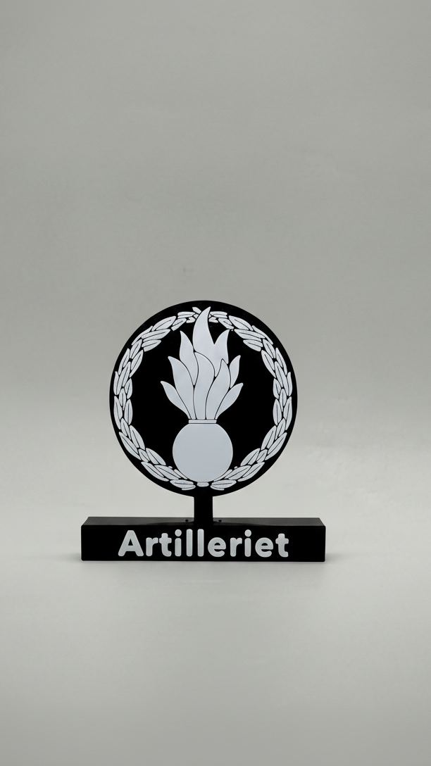 Swedish Artillery Emblem – Artilleriet (3D Printed)