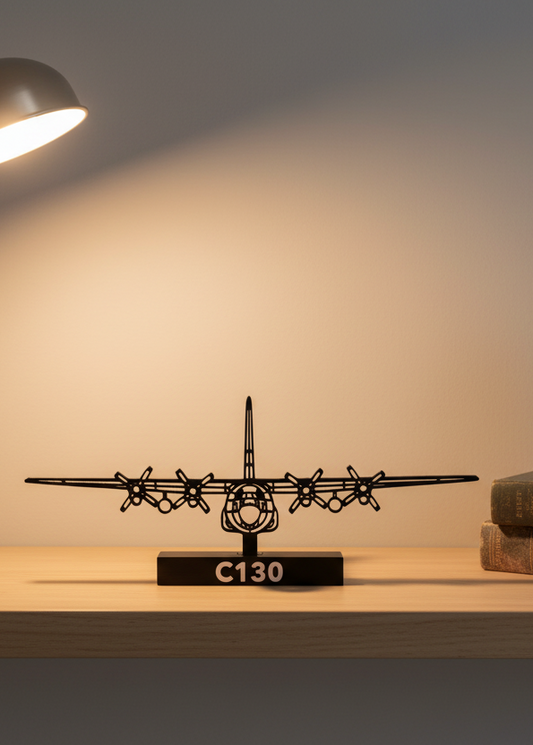 C-130 Hercules – Swedish TP 84 Transport Aircraft (Front View) - 3D Printed Model