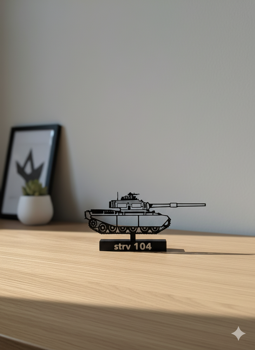 STRV 104 – Swedish Centurion MBT - 3D Printed Scale Model