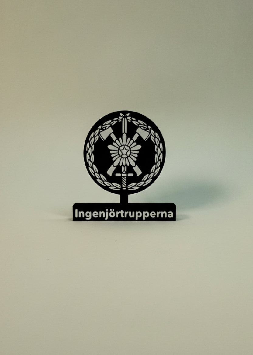 Engineer Troops Emblem – Ingenjörtrupperna (3D Printed)