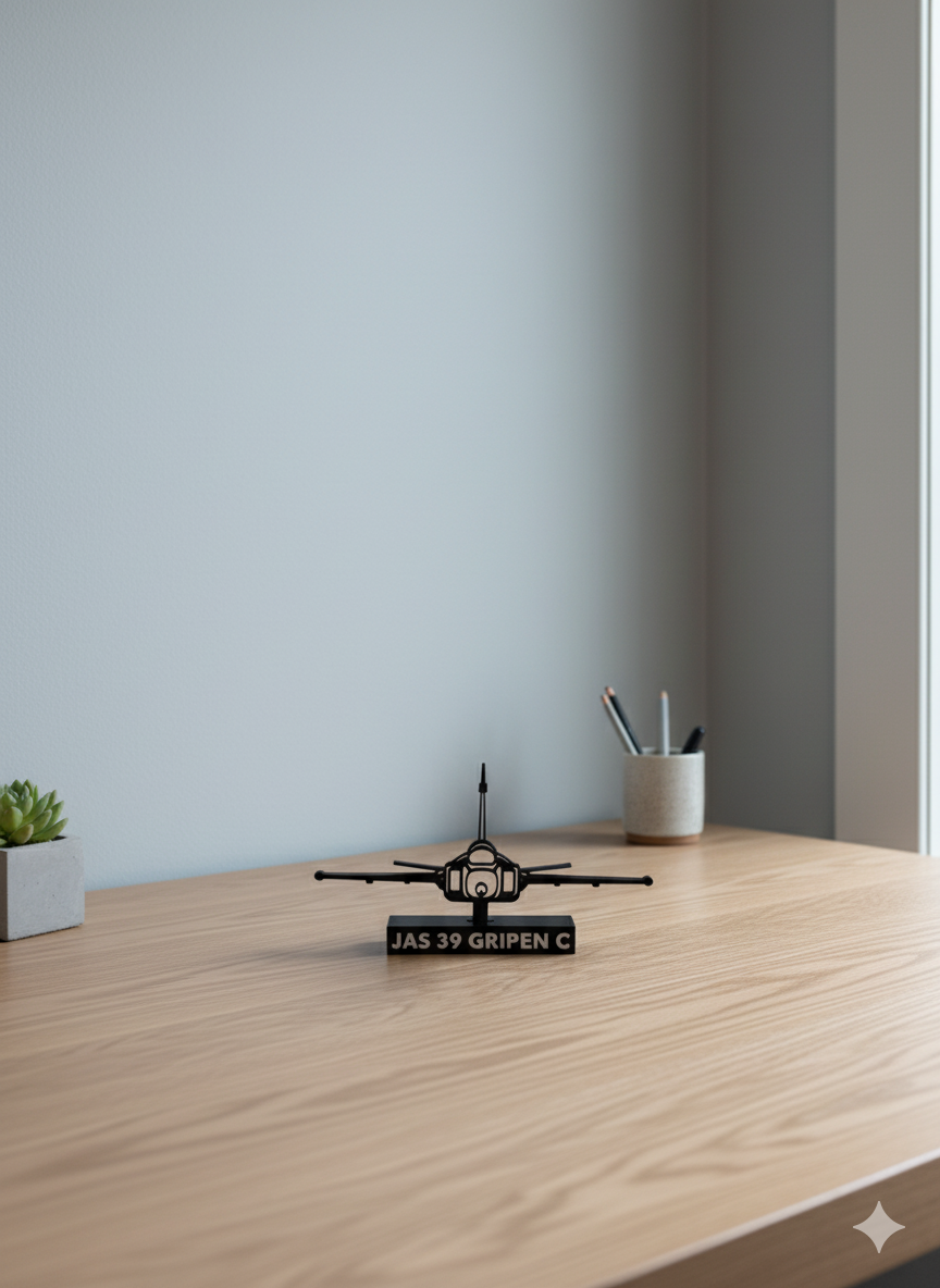 JAS Gripen Fighter Jet Model - Front