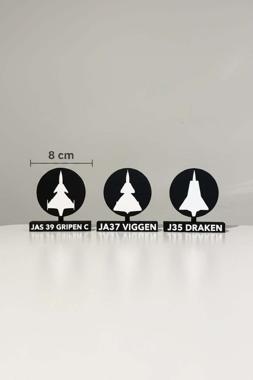 Swedish Fighter Jets Emblem - Bundle Pack