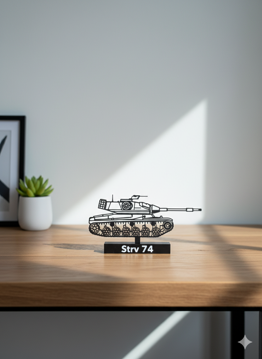 Strv 74 - Stridsvagn 74 - 3D Printed Scale Model