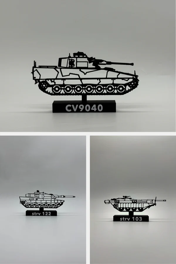Swedish Tank Pack - 3D Printed Scale Model
