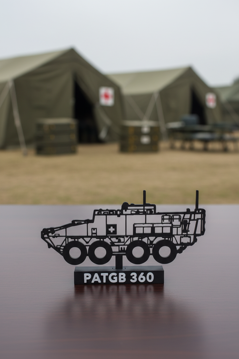 Pansarterrängbil 360 (PATGB 360) - Sjukvård - Ambulans – Patria XA-360 AMV Medical - Ambulance 3D Printed Model