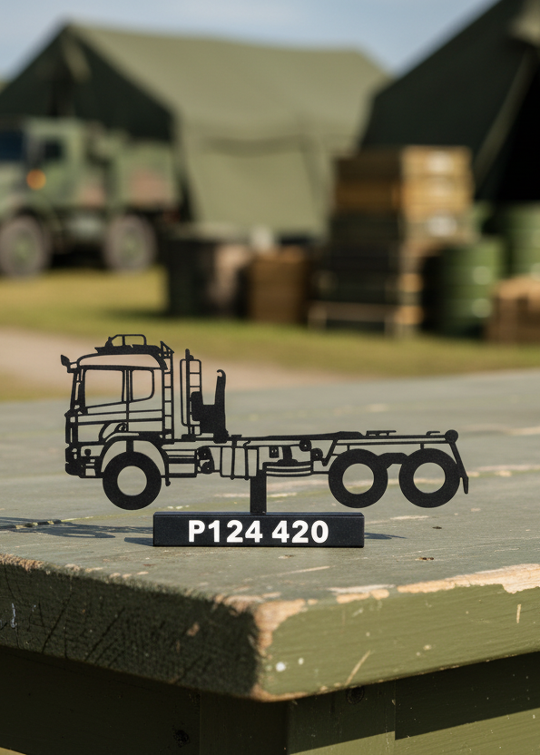 P124 420 – Swedish Military Transport Truck -  3D Printed Scale Model