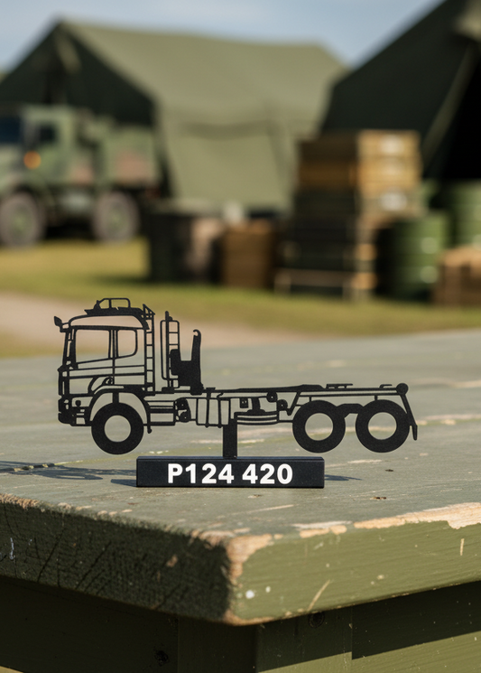 P124 420 – Swedish Military Transport Truck -  3D Printed Scale Model