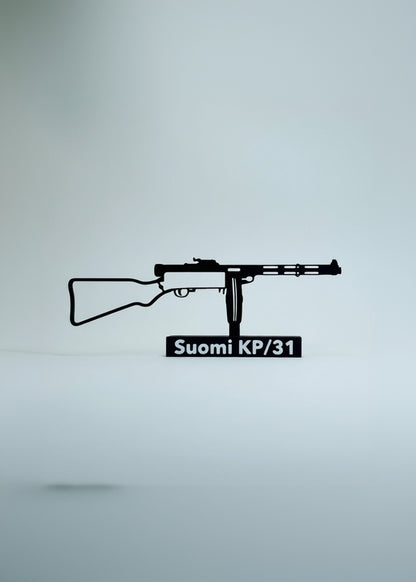 Suomi KP/-31 – Finnish Submachine Gun (3D Printed Model)