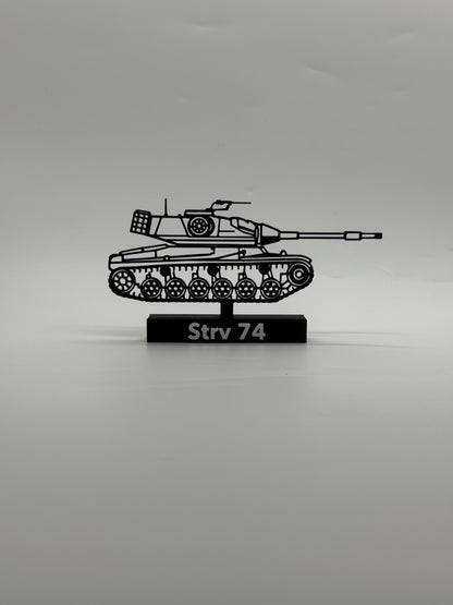 Strv 74 - Stridsvagn 74 - 3D Printed Scale Model