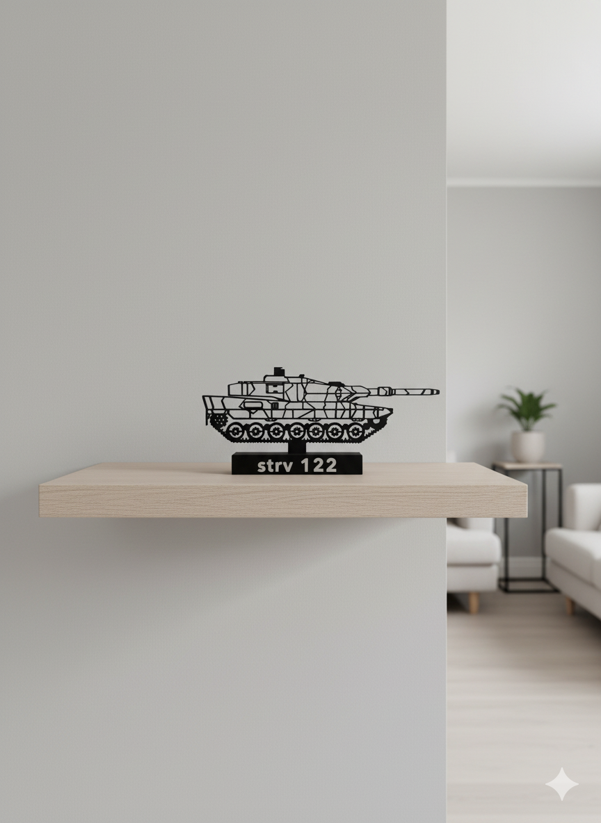 Stridsvagn 122 (strv 122)  - 3D Printed Scale Model