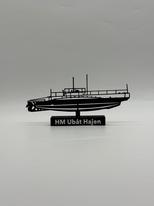 HM Ubåt Hajen - Swedish Navy first Sub - 3d printed model