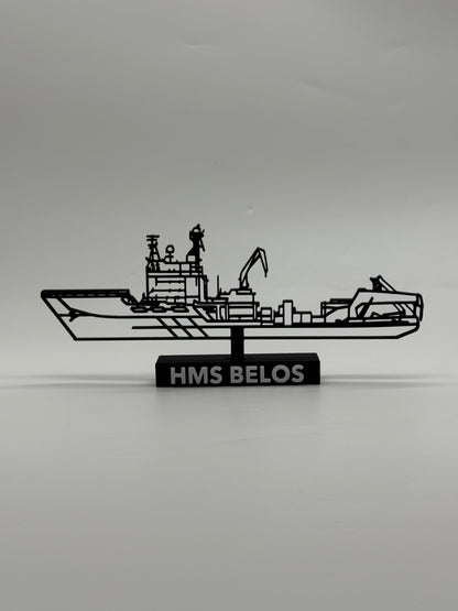 HMS Belos – Swedish Submarine Rescue Vessel - 3D Printed Scale Model