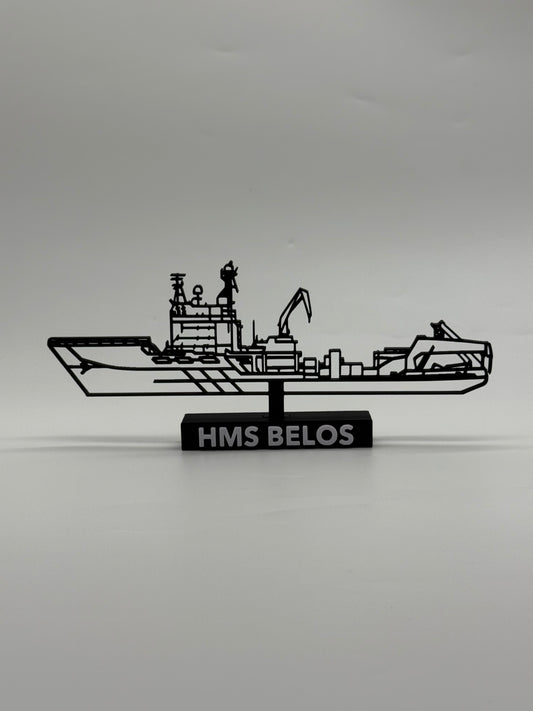 HMS Belos – Swedish Submarine Rescue Vessel - 3D Printed Scale Model