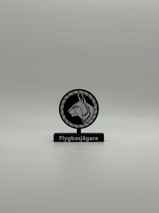 Flygbasjägare Emblem – 3D Printed Insignia