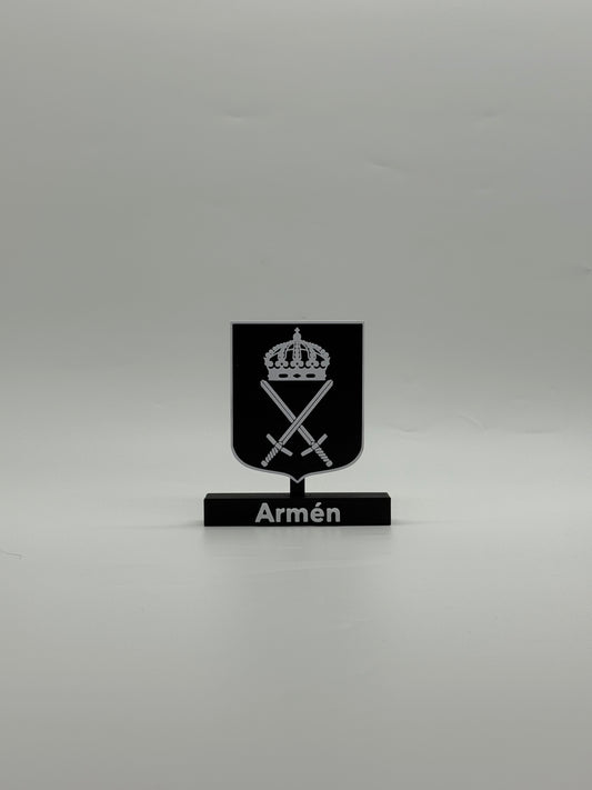 Swedish Army Emblem – 3D Printed