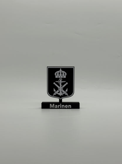 Swedish Navy Emblem – 3D Printed (Marinen)