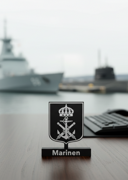 Swedish Navy Emblem – 3D Printed (Marinen)