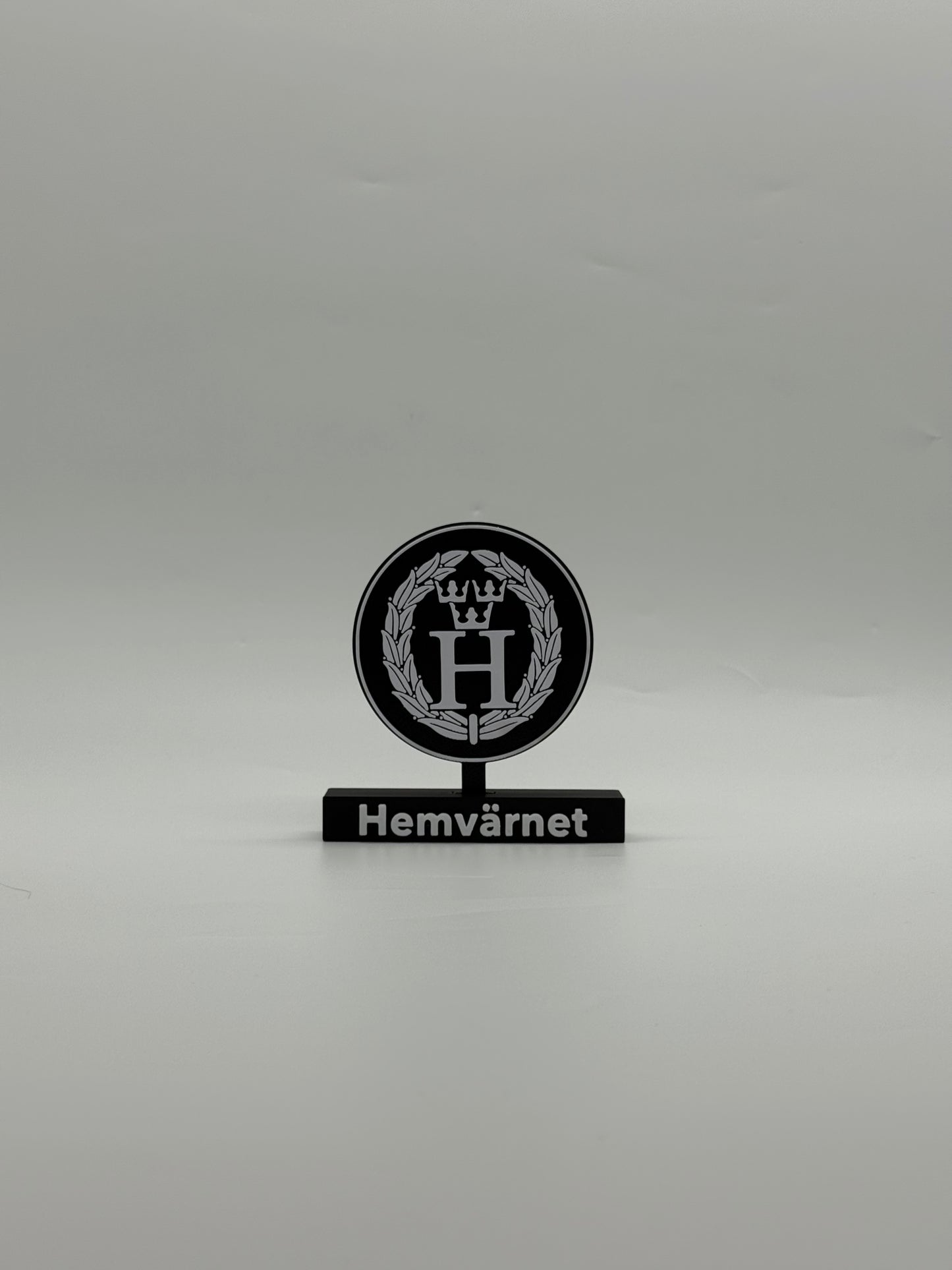 Swedish Home Guard Emblem  (Hemvärnet) – 3D Printed display model