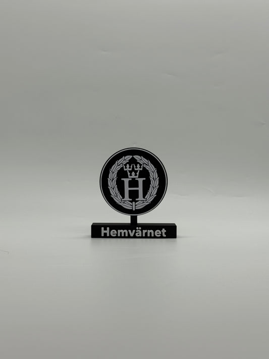 Swedish Home Guard Emblem  (Hemvärnet) – 3D Printed display model