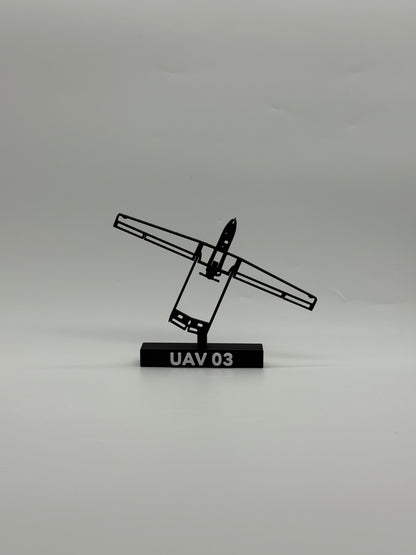 UAV 03 – Swedish Surveillance Drone (3D Printed Model / Silhouette)