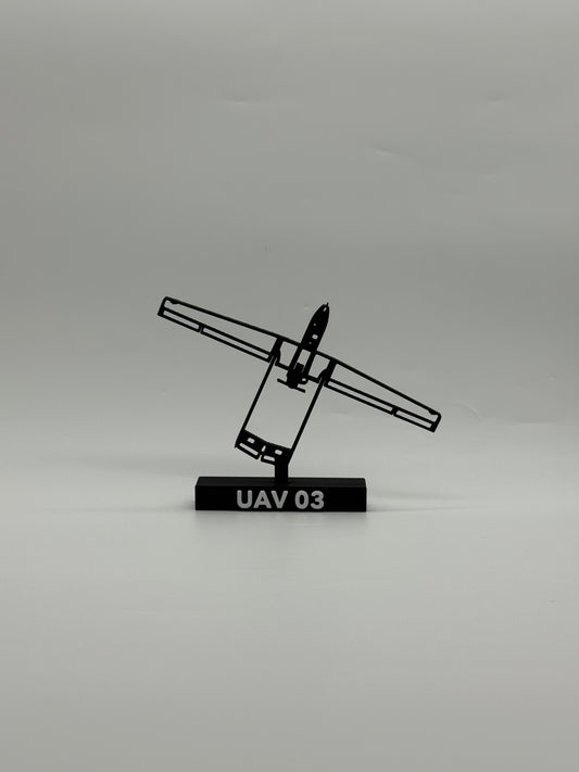 UAV 03 – Swedish Surveillance Drone (3D Printed Model / Silhouette)