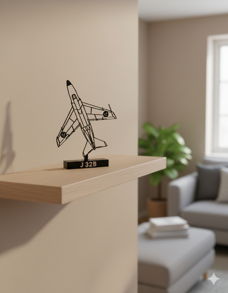 J 32B ”LANSEN” - 3D Printed Decoration Model