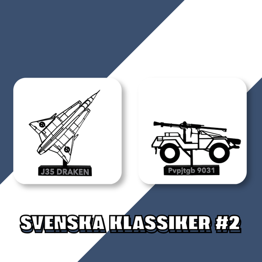 KHP Svenska klassiker #2 – Draken + Pvpjtgb 9031 (3D Printed Scale Models)