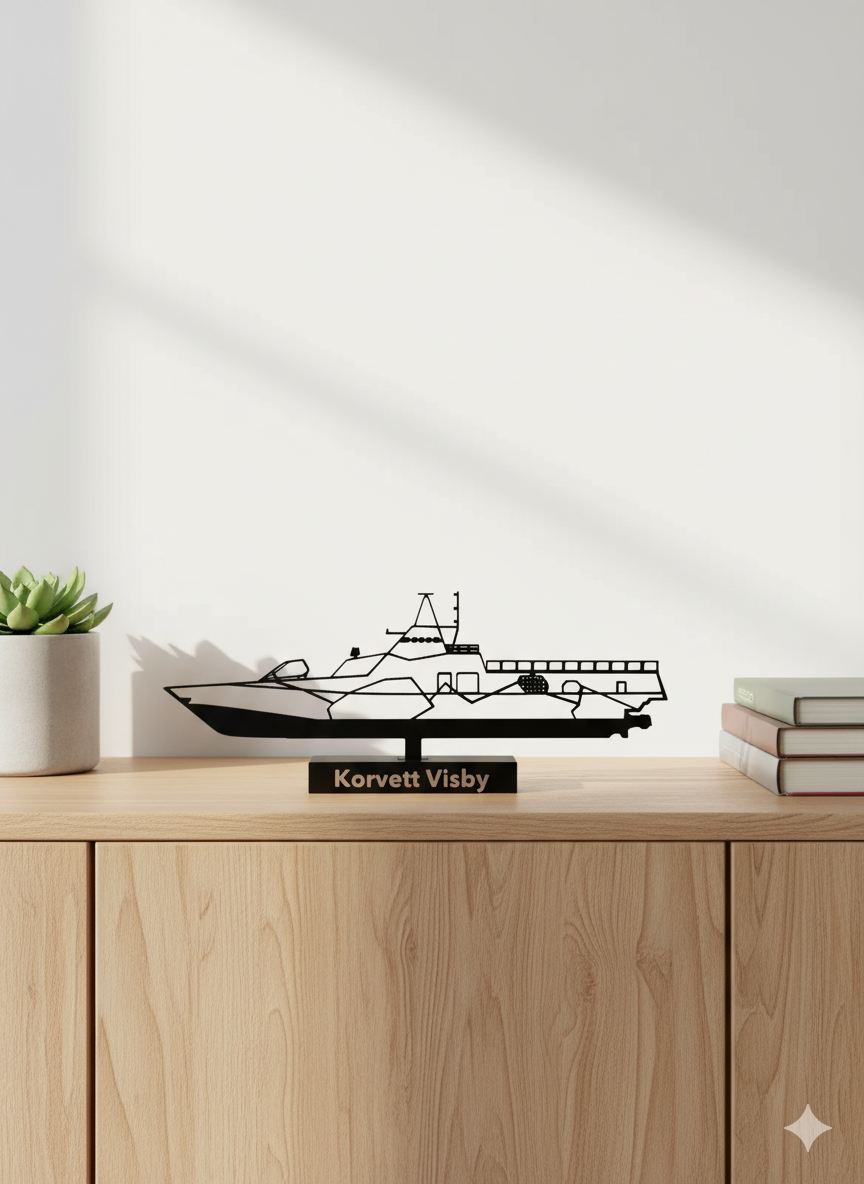 Korvett Visby - 3D Printed Scale Model