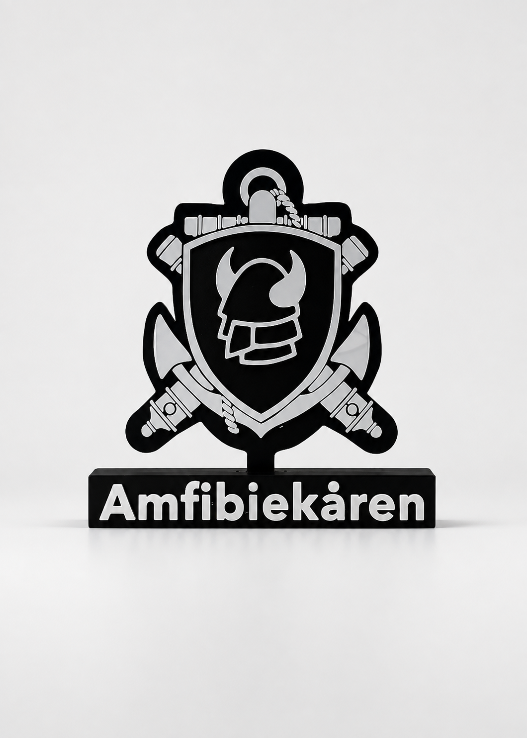 Amfibiekåren Emblem – Torleif & Anchor (3D Printed)