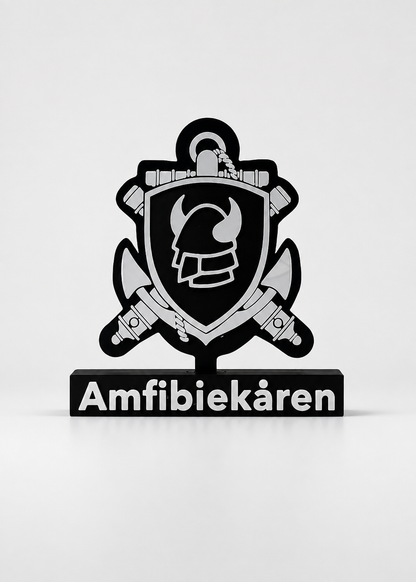 Amfibiekåren Emblem – Torleif & Anchor (3D Printed)
