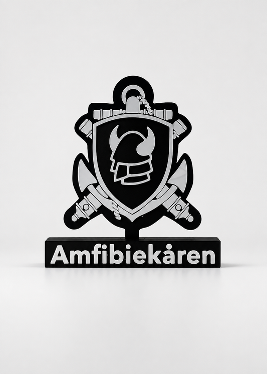 Amfibiekåren Emblem – Torleif & Anchor (3D Printed)