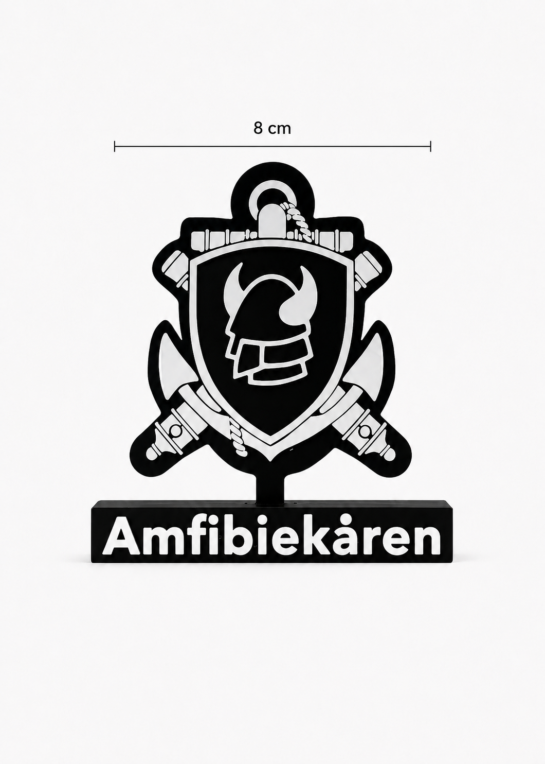 Amfibiekåren Emblem – Torleif & Anchor (3D Printed)