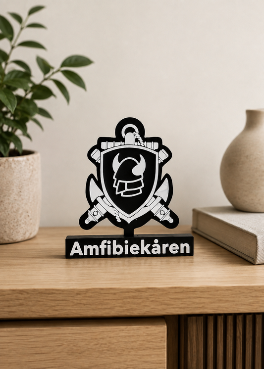 Amfibiekåren Emblem – Torleif & Anchor (3D Printed)