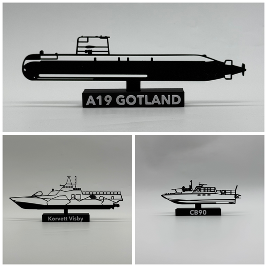 Swedish Naval Fleet Pack – Combat Boat 90, A19 GOTLAND & Korvett Visby