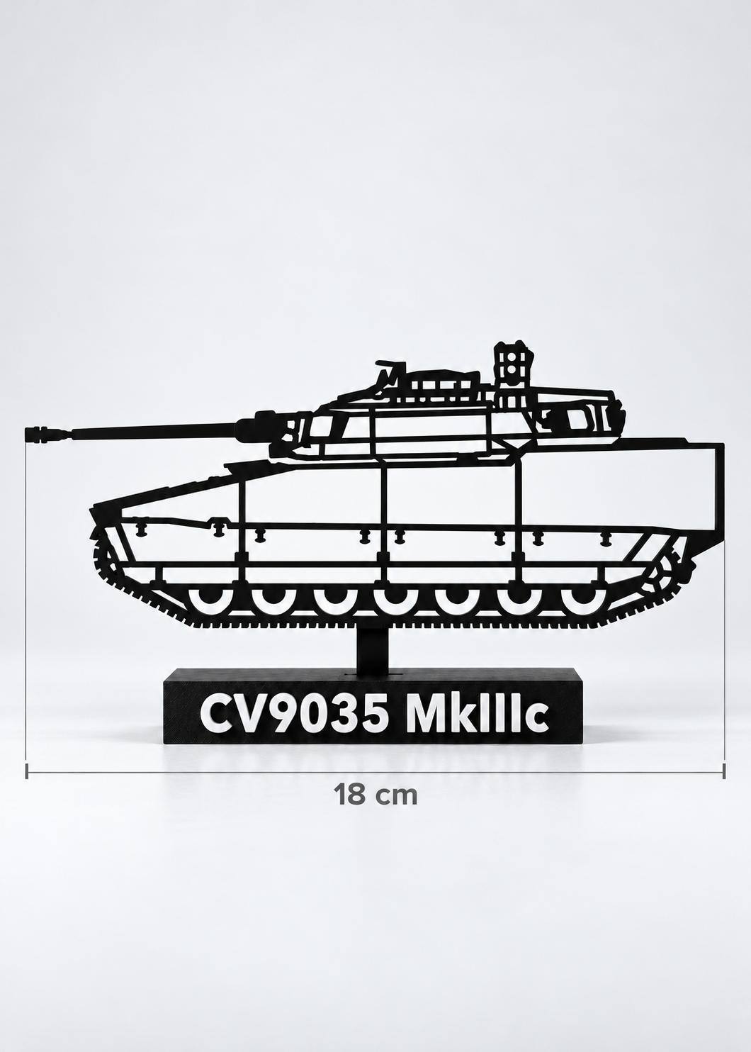 CV9035 MkIII C updated silhouette, approximately 18 cm wide at unchanged original size; digital preview.