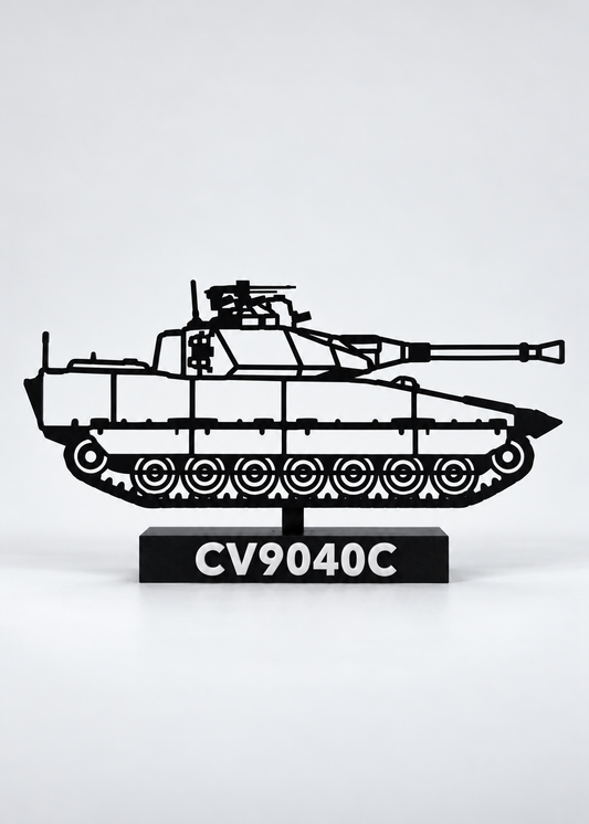 CV9040C updated reinforced silhouette at original size, studio digital preview.