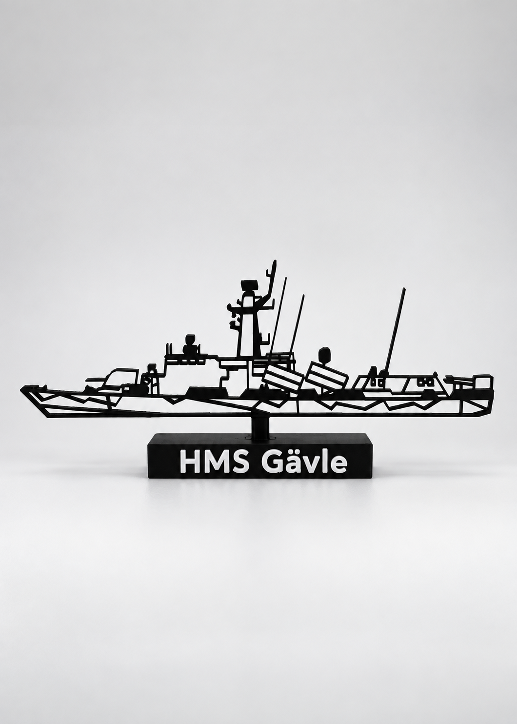 Gävle-klass korvett – Svenskt marint krigsfartyg - 3D-printad skalmodell