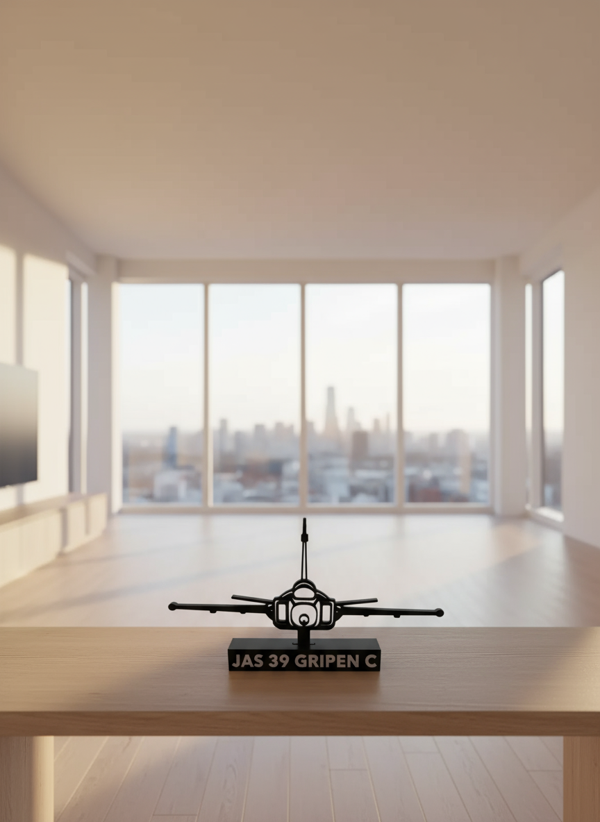 JAS Gripen Fighter Jet Model - Front