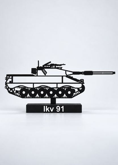 Ikv 91 reinforced silhouette enlarged 10%, with original display base; studio digital preview.