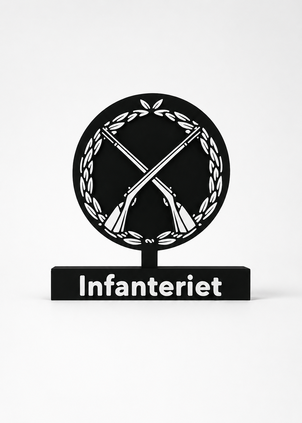 Infanteriet – Swedish Infantry Emblem - 3D printed scale model